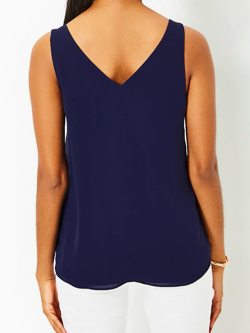 Lilly Pulitzer Florin Reversible Tank True Navy Size XXS - Picture 2 of 15